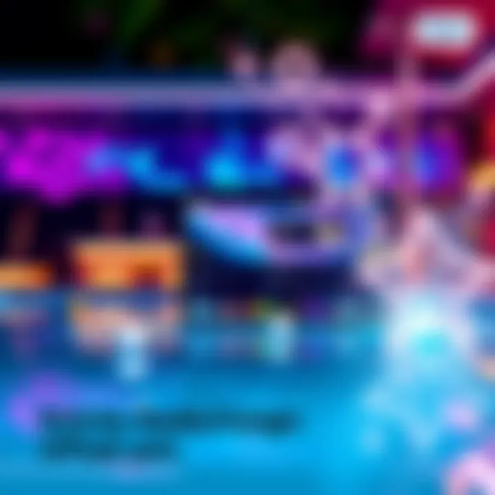 Pool.pm Redesign Overview A screenshot showcasing the new layout and features of Pool.pm with vibrant colors and interactive elements