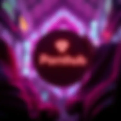 Graphic showing the transition from USDT to USDC for Pornhub payments