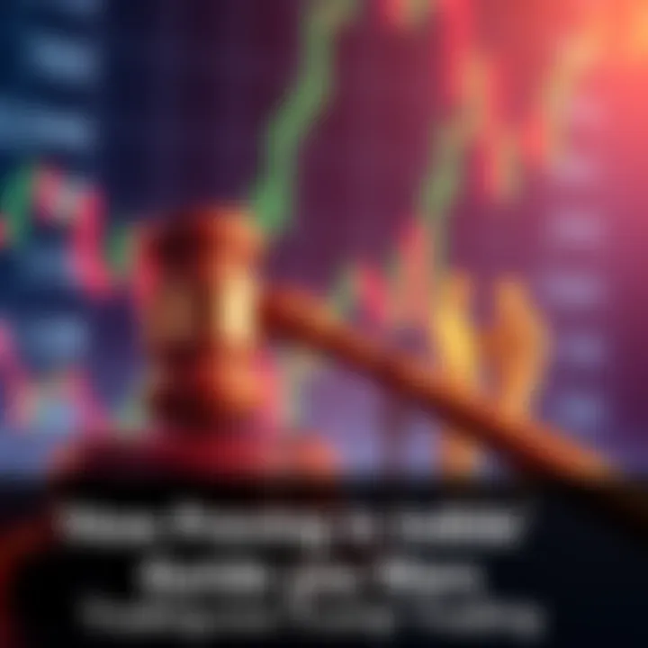 A graphic showing a gavel and military symbols to represent accountability and transparency during conflicts, with a background of a financial chart.