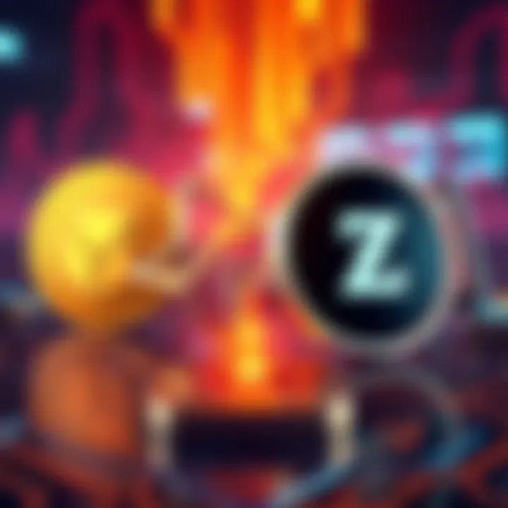 Privacy Options in Crypto A digital representation of cryptocurrency with privacy features, highlighting Nano alongside Monero and Zcash logos.