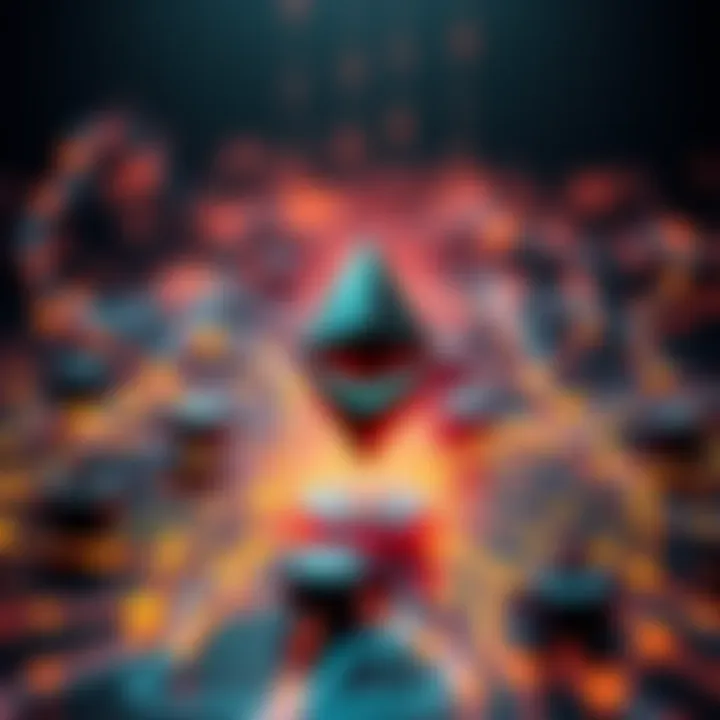 Visual representation of a private Ethereum network showcasing secure transactions and privacy features