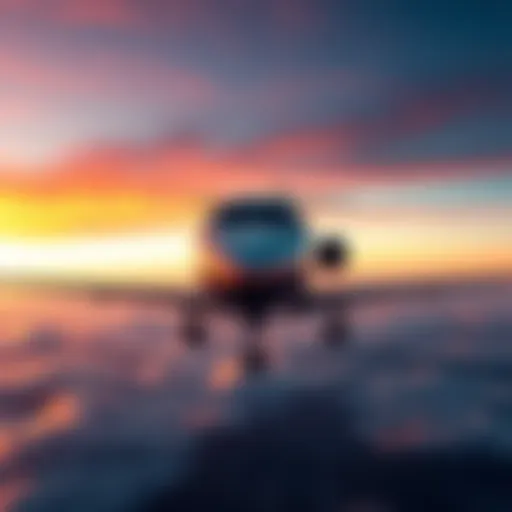A private jet in the sky, symbolizing modern travel with Crypto.com Pay for booking flights