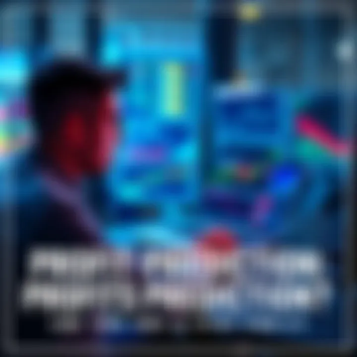 A person analyzing investment charts on a laptop, contemplating profit-taking and market trends.