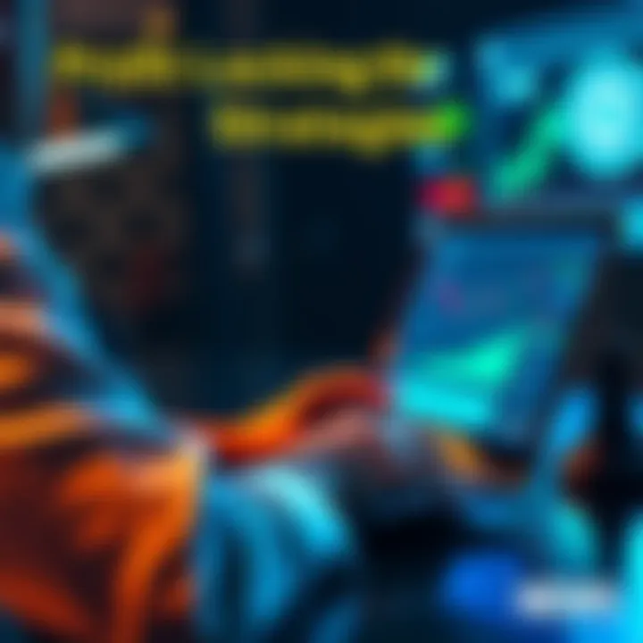 Profit Locking Strategies A person reviewing financial charts and graphs on a laptop, contemplating cashing out investments during market changes.