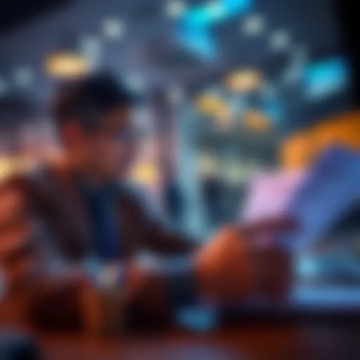 A person reviewing financial documents and analyzing investment options to safeguard their capital.