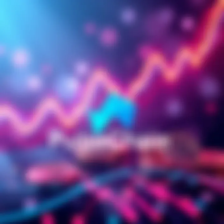 PulseChain V3 logo with a graphic representation of blockchain technology and rising cryptocurrency graphs