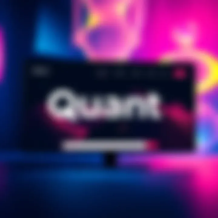 A screenshot of Quant's refreshed homepage showcasing its new tagline, highlighting innovation and engagement in a modern design.