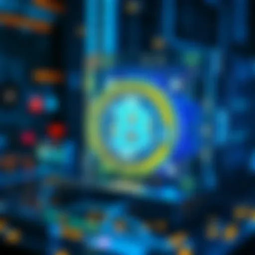 A visual representation of a quantum computer alongside a Bitcoin symbol, highlighting the potential threat to cryptocurrency security.