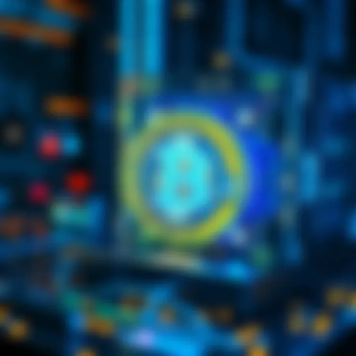 A visual representation of a quantum computer alongside a Bitcoin symbol, highlighting the potential threat to cryptocurrency security.