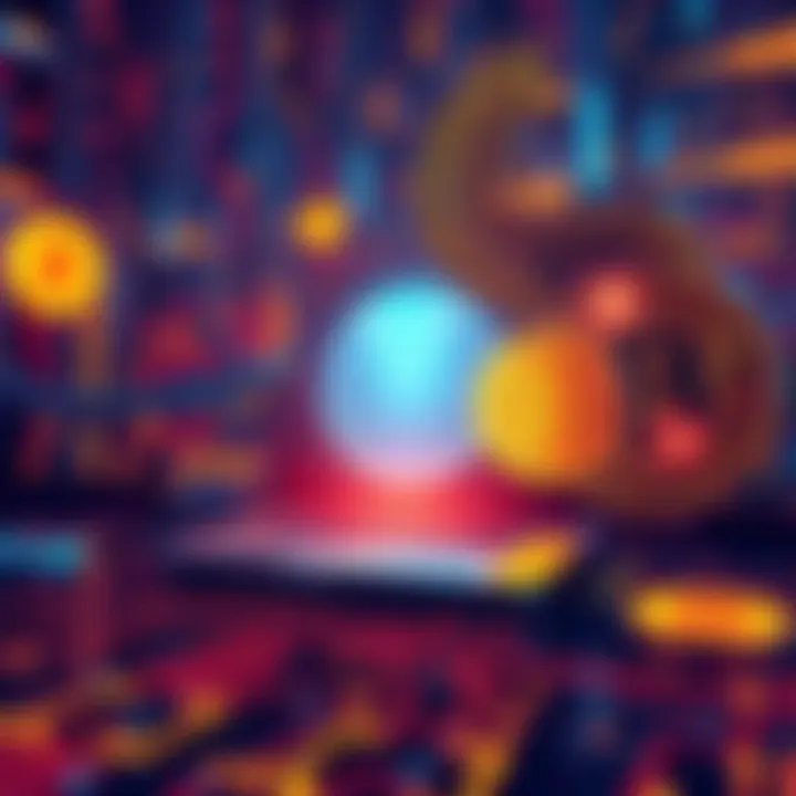 Quantum Computing and Bitcoin Illustration of a quantum computer with Bitcoin symbols, representing the impact of quantum technology on cryptocurrency security.