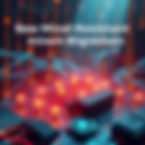 Launch of Quantum-Resistant Blockchain A visual representation of a CPU-only proof-of-work blockchain featuring quantum-resistant signatures, with miners engaging in a secure environment.