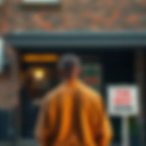 A person standing in front of a 'For Rent' sign, looking concerned about the UK rental market changes.