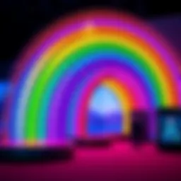 A display of the Rainbow of Cope featuring the same colors as before, highlighting a lack of creativity in design.