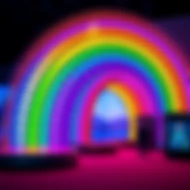 A display of the Rainbow of Cope featuring the same colors as before, highlighting a lack of creativity in design.