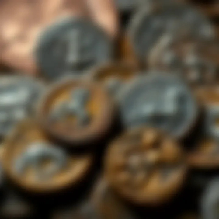 A collection of Boeotian coins including a Thespiai stater and horse staters from Tanagra and Haliartos displayed together.