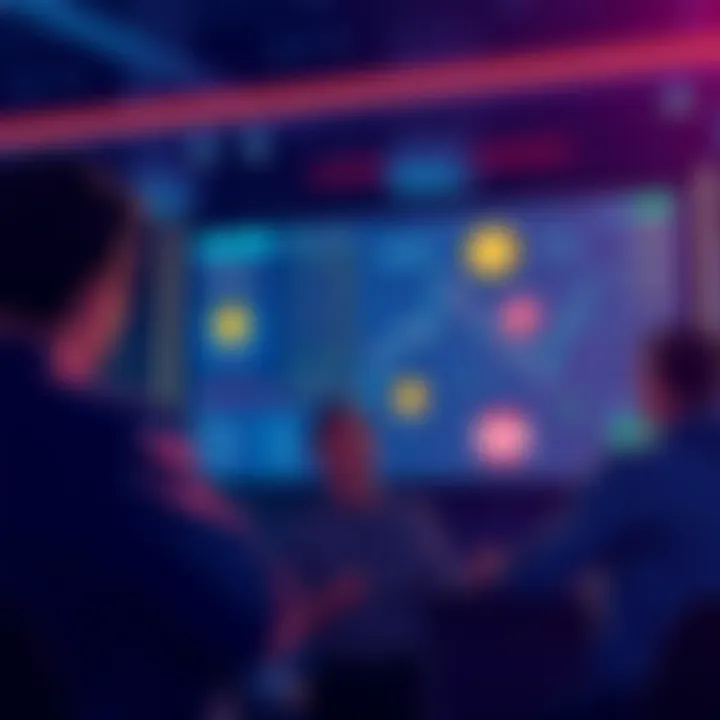 Discussion on Real-World Asset Tokens A group of people discussing real-world asset tokens, with charts and graphs visible on a screen, featuring tokens such as $CFG, $ONDO, $OM, and $WHITE