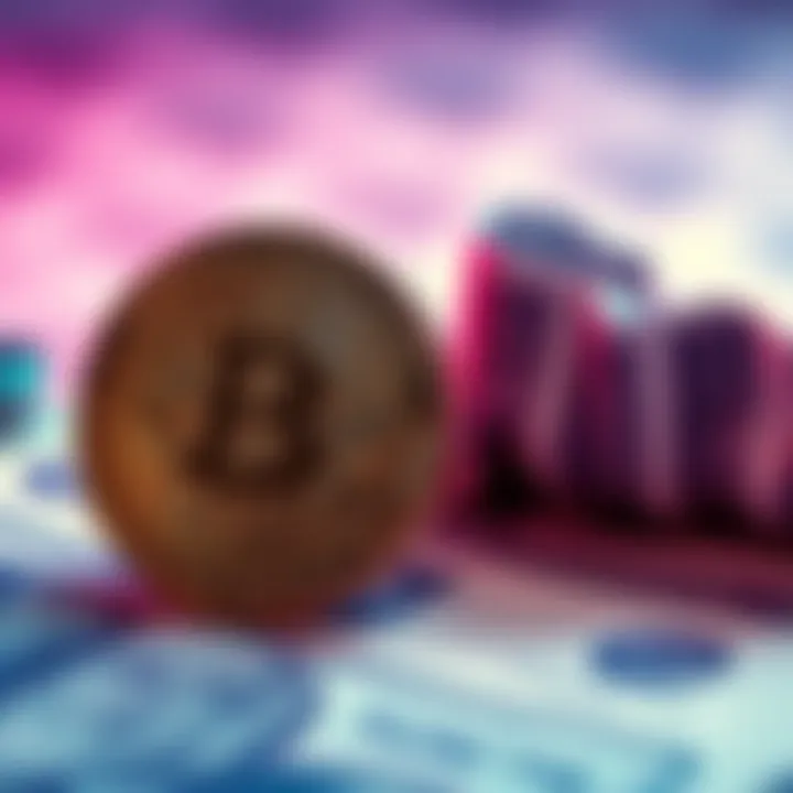 A visual of a Bitcoin coin alongside a paper representation, symbolizing the difference between actual Bitcoin and financial promises in institutions.