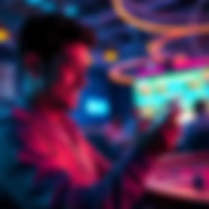 A person checking their Coinbase account on a smartphone, looking pleased with USDT deposits for a poker tournament