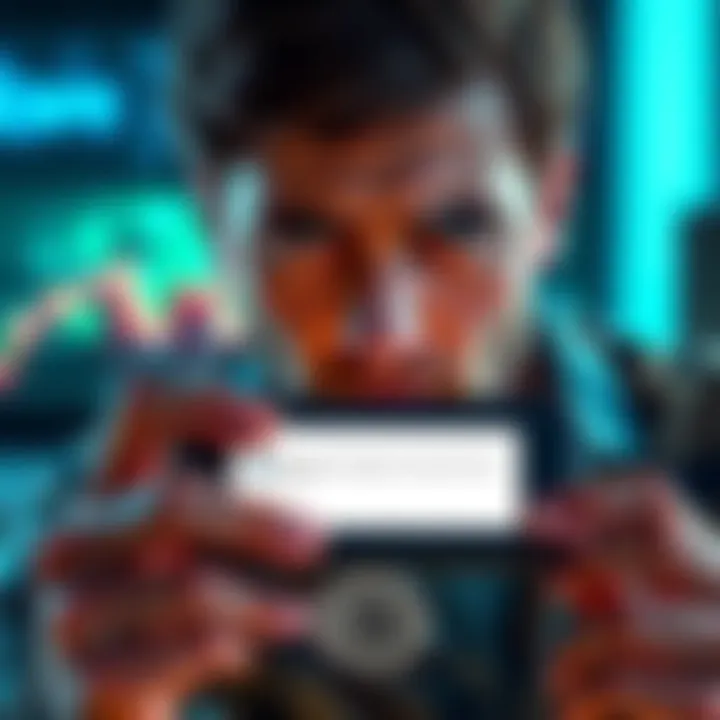 A person looks frustrated while trying to access Bitcoin on a Ledger Nano S device with an error message on the screen.