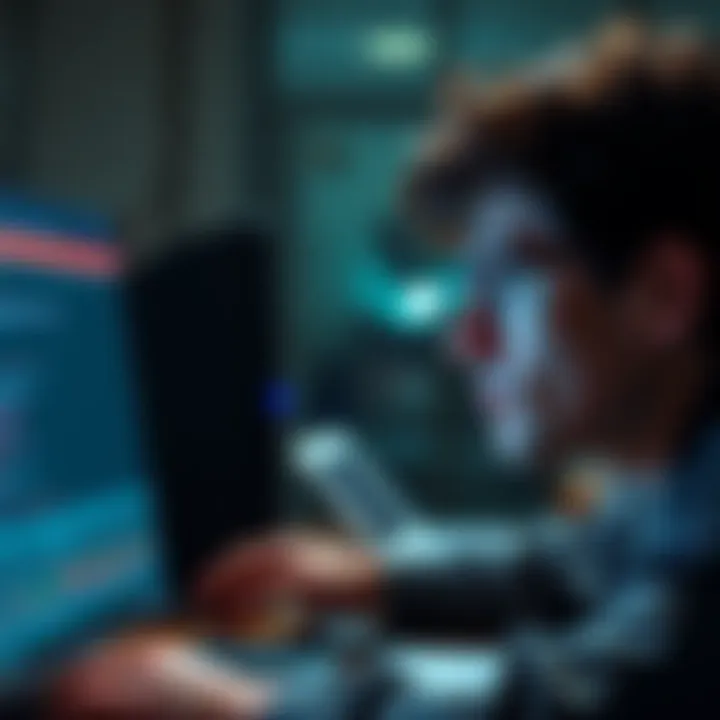 A person looking at their computer screen with a puzzled expression, trying to find old tips and comments from forums.