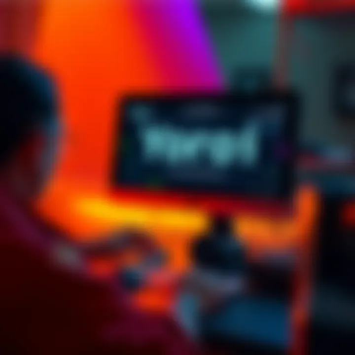 Person using a computer to recover a Yoroi wallet with a seed phrase on the screen.