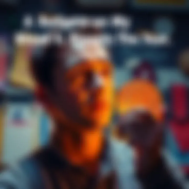 A person looking thoughtful while holding a Bitcoin symbol, with school items in the background, symbolizing missed opportunities.