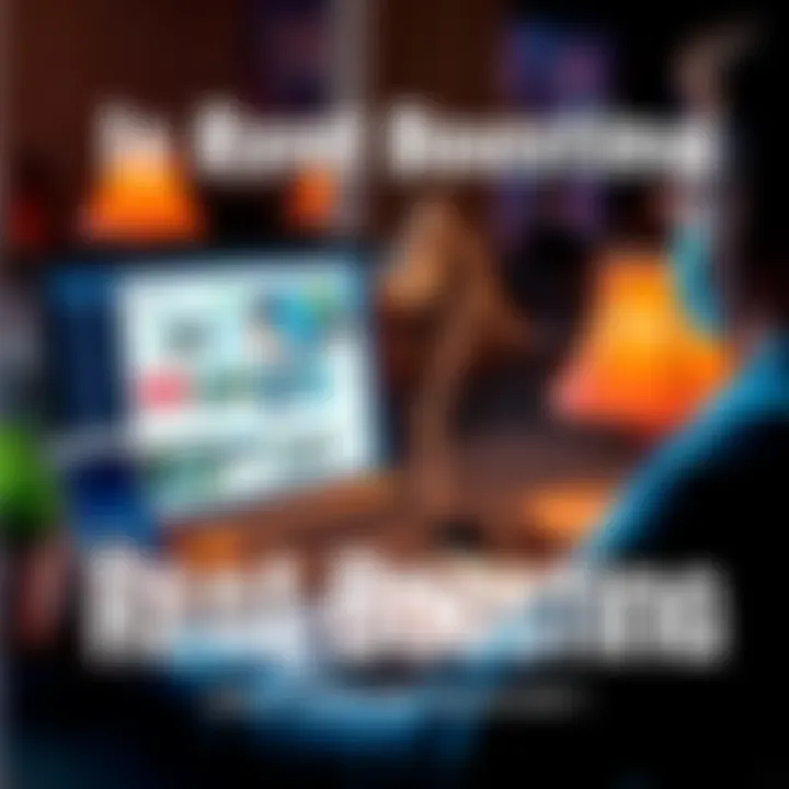 A person analyzing rental ads on a computer, looking for strategies to boost their rent potential.