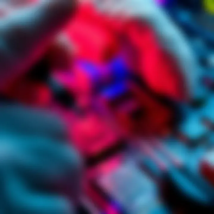 A person soldering a chip back into a Gekko NewPac device with tools nearby