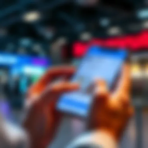 Person checking their credit file on a smartphone with a Revolut bank account on the screen