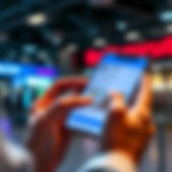 Person checking their credit file on a smartphone with a Revolut bank account on the screen