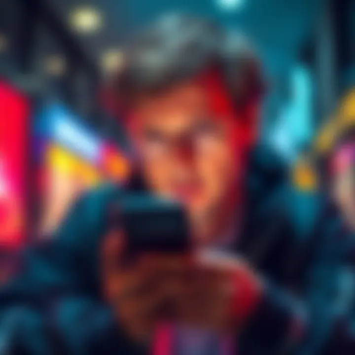 A frustrated person looking at their phone, expressing concern over lost crypto funds due to transaction issues on Revolut.