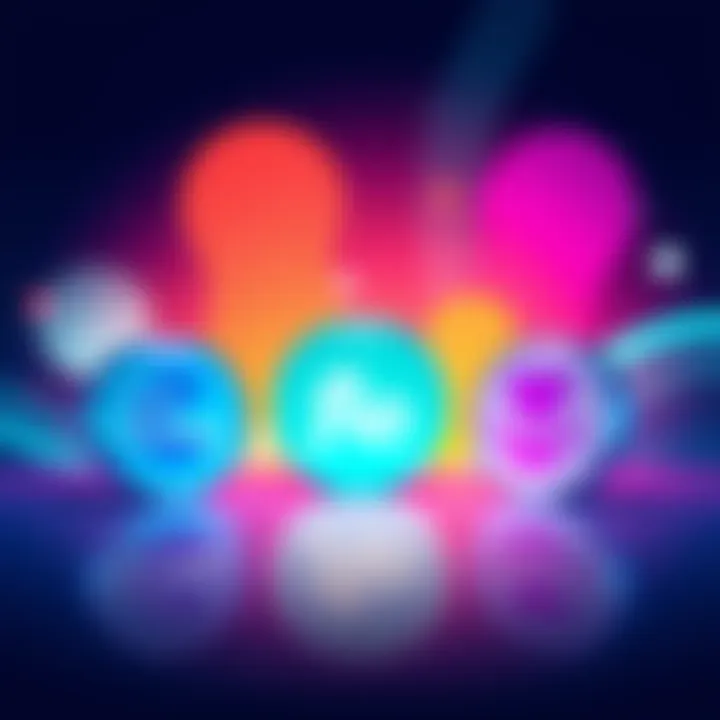 Illustration of Duolingo, Flo, and Lovable logos with a vibrant background
