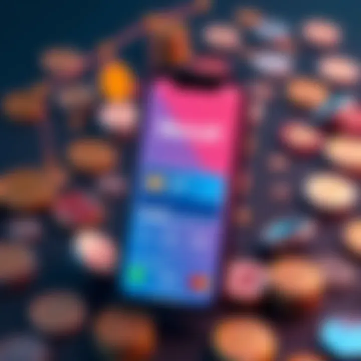 A smartphone displaying the Revolut app showing a Wero/iDeal payment option, surrounded by currency icons to represent digital payments.