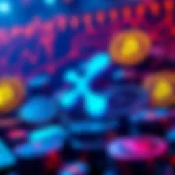 Ripple's $750 million share buyback announcement with a $50 billion valuation displayed alongside crypto symbols