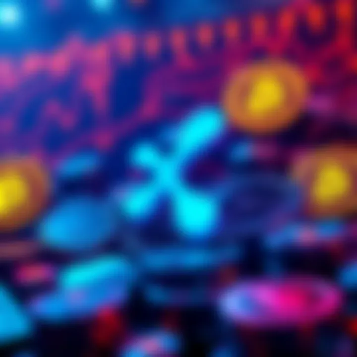 Ripple's $750 million share buyback announcement with a $50 billion valuation displayed alongside crypto symbols