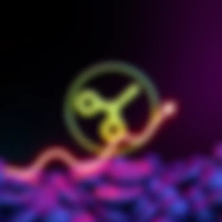 A graphic showing Ripple XRP logo with an upward trend line indicating a price prediction surge to $350 by 2026.