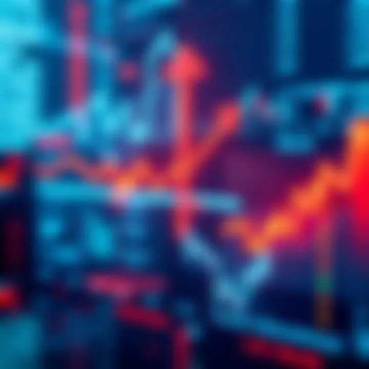 A graphic showing financial markets with arrows indicating growth and increase in liquidity globally.