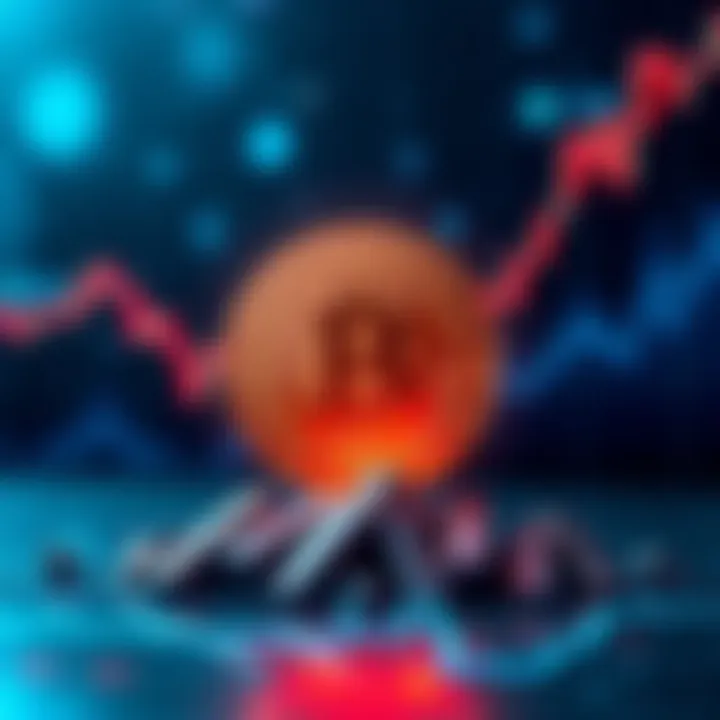 A graphic showing a rising cryptocurrency symbol representing $PI with upward trends and market graphs in the background.