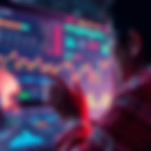 Risks in DeFi Investment A person analyzing financial charts with a focus on liquidity and exit risks in decentralized finance.