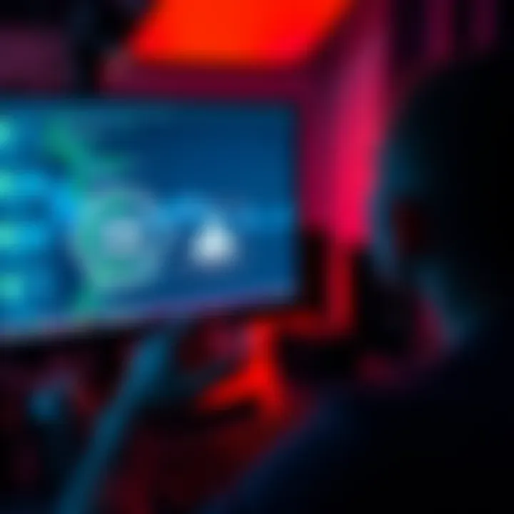 Risks of Downloading Xmrig A person looking at a warning sign on a computer screen while considering downloading Xmrig from unofficial sources