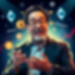 Robert Kiyosaki sharing a bold forecast about Ethereum's rise, surrounded by financial charts and crypto symbols.