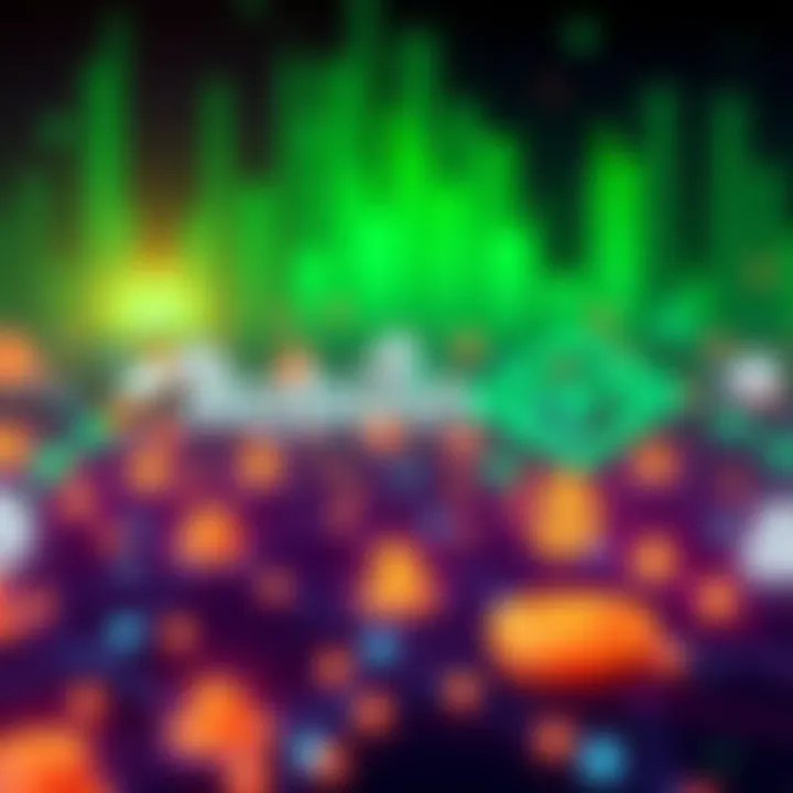 A digital illustration showing the logos of Robinhood and Chainlink connected by blockchain symbols, representing their partnership for tokenization.