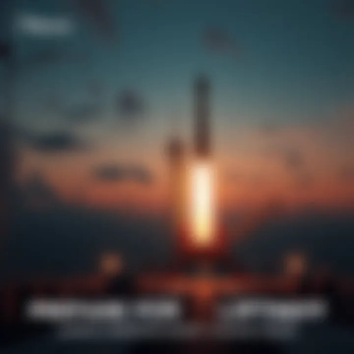 A rocket on a launch pad ready for the upcoming launch announcement