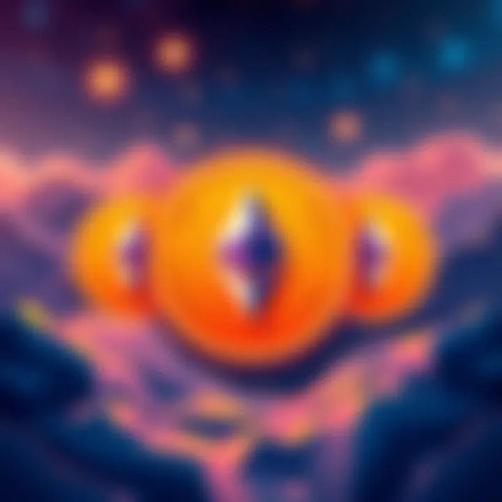Rocket Pool rETH Overview Illustration showing Rocket Pool logo with Ethereum symbols, representing liquid staking and decentralization