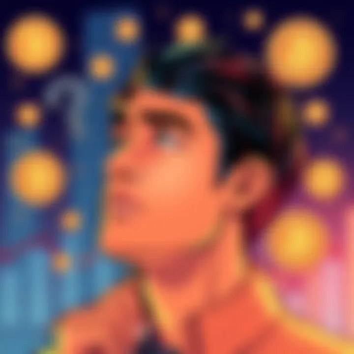 An illustration showing a person considering rolling their 401k from Merrill to Vanguard with symbols of BTC ETFs around them