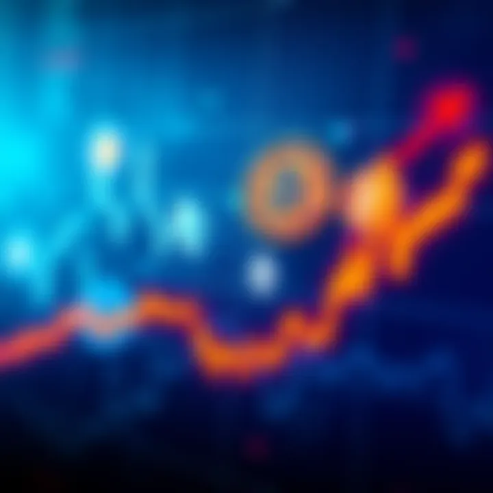 A graph showing the Russell 2000 index trending upward toward a new high, with symbols for Bitcoin and Ethereum in the background, indicating potential market movement.