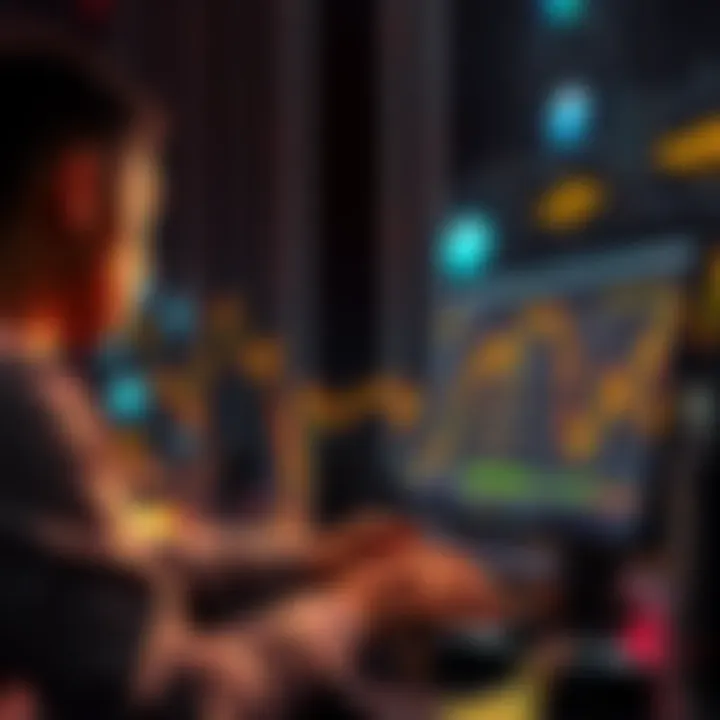 A person using a computer to securely withdraw cryptocurrency from an exchange, focusing on safe methods to avoid account issues.