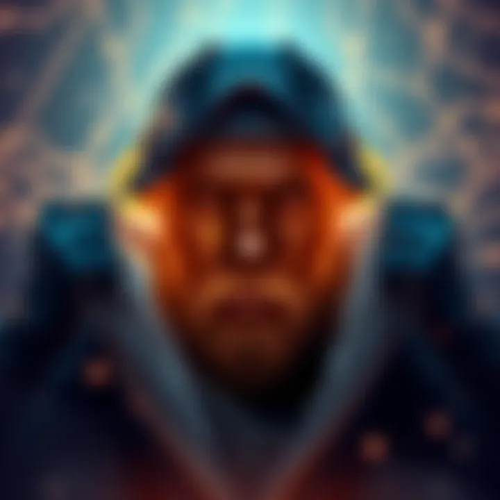 Revealing the Enigma of Satoshi Conceptual illustration of Satoshi Nakamoto's identity being unveiled with a Bitcoin backdrop