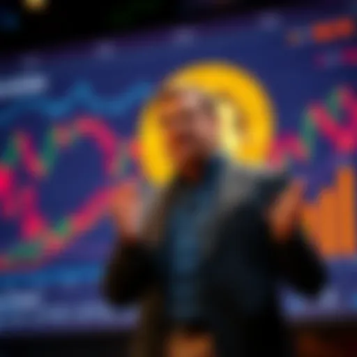 Michael Saylor Discusses Bitcoin as a Strategic Asset Michael Saylor gives a presentation emphasizing Bitcoin's role as a key resource for nations, with a backdrop of charts and graphs related to finance.