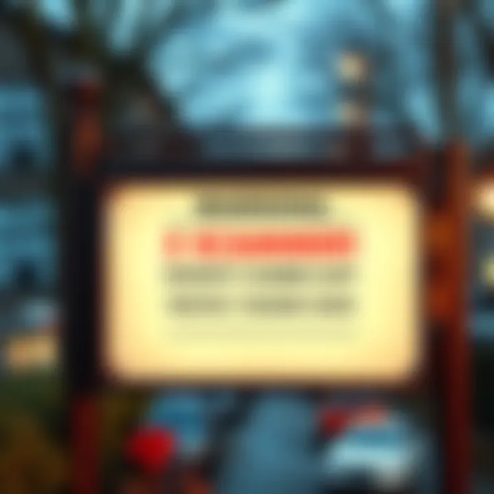 Scammer Alert Sign A community notice board displaying a warning about a scammer, urging residents to stay vigilant.